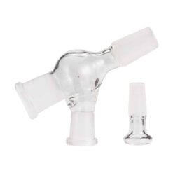 Shop 14mm Female to 14mm Male Pass-Through Glass Adapter in australian