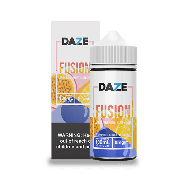 Shop 7 Daze Fusion Lemon Passionfruit Blueberry 100ml Vape Juice in australian
