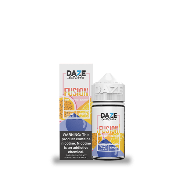 Shop 7 Daze Fusion Lemon Passionfruit Blueberry 30ml Nic Salt Vape Juice in australian