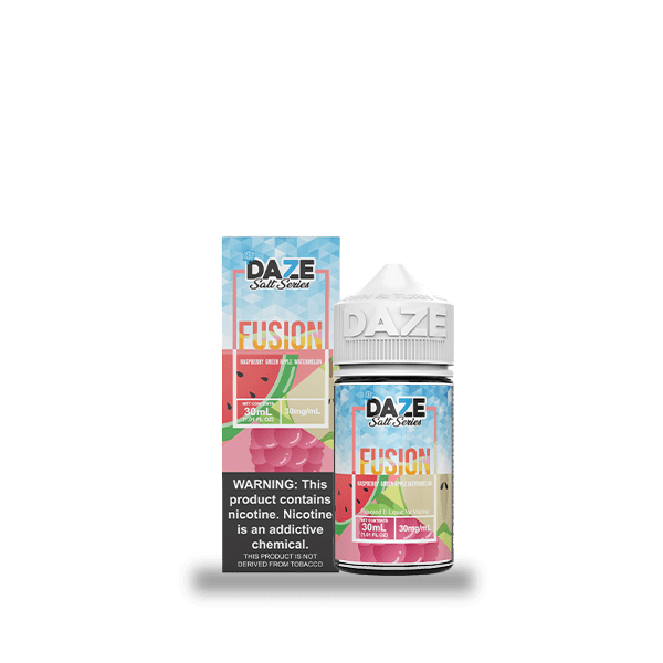 Shop 7 Daze Fusion Raspberry Green Apple Watermelon ICED 30ml Nic Salt Vape Juice in australian