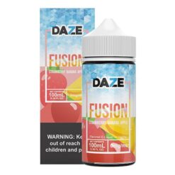 Shop 7 Daze Fusion Strawberry Banana Apple ICED 100ml Vape Juice in australian