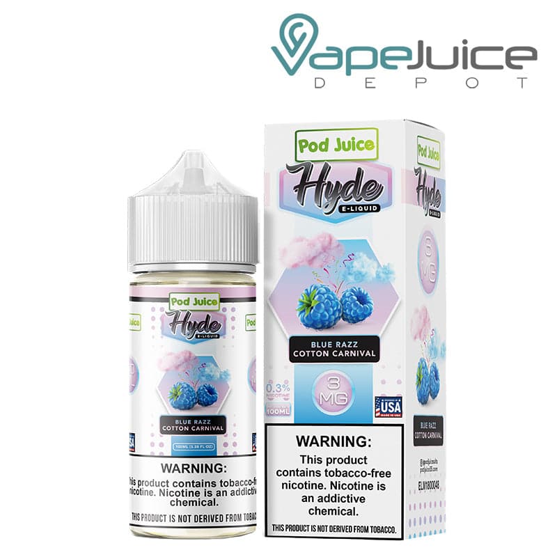Shop Blue Razz Cotton Carnival Hyde Pod Juice TFN 100ml in australian