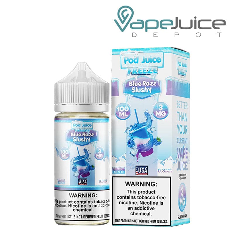 Shop Blue Razz Slushy Freeze Pod Juice TFN 100ml in australian