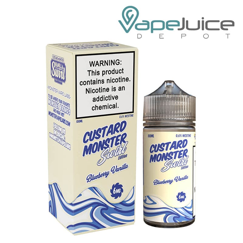 Shop Blueberry Vanilla Custard Monster Swirl 100ml in australian