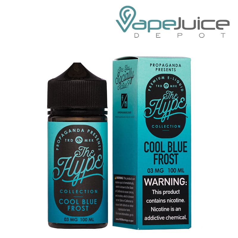 Shop COOL BLUE FROST Propaganda The Hype eLiquid 100ml in australian