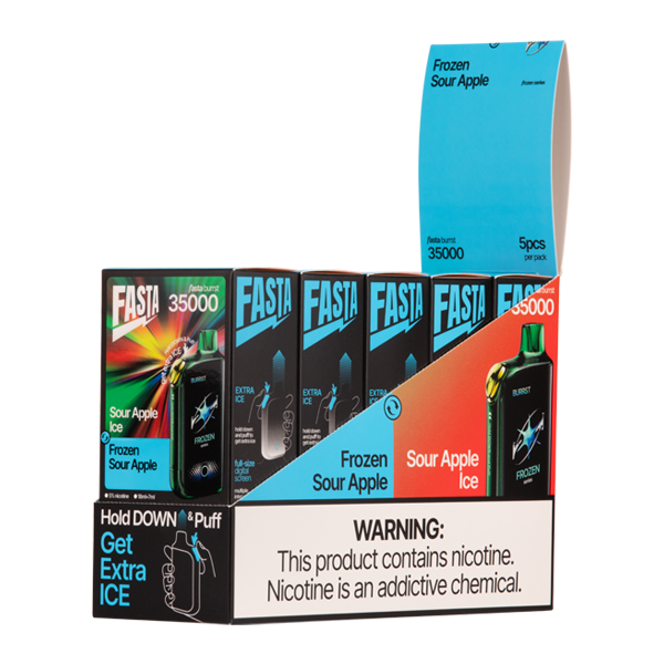 Shop Sour Apple Ice / Frozen Sour Apple FASTA Burrst 35000 in australian