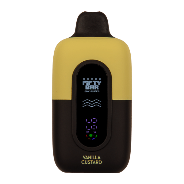 Shop Vanilla Custard Fifty Bar 20K in australian