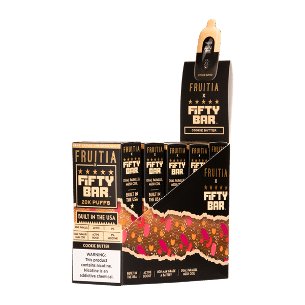 Shop Cookie Butter FRUITIA X Fifty Bar 20K in australian