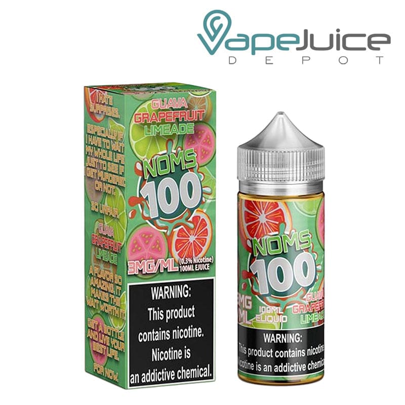 Shop Guava Passionfruit Limeaide Noms 100 Series eLiquid in australian