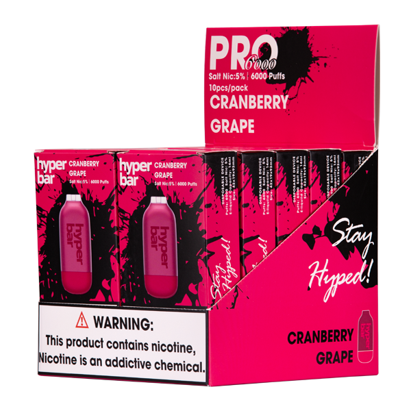 Shop Cranberry Grape Hyper Bar Pro 6000 in australian