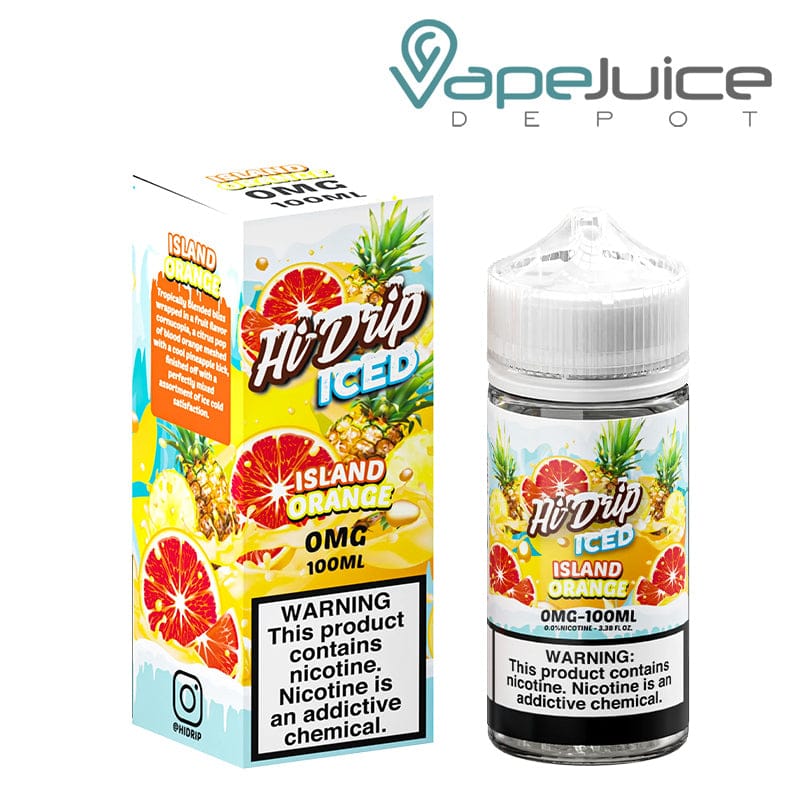 Shop ICED Island Orange Hi-Drip eLiquid 100ml in australian