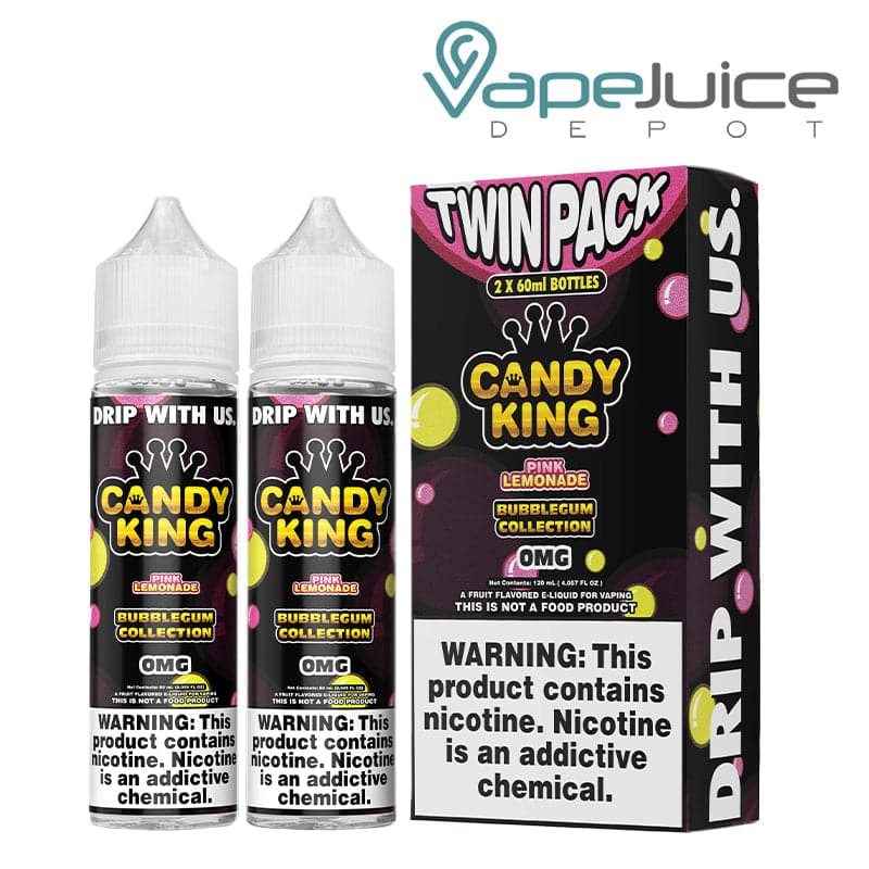 Shop Pink Lemonade Candy King Bubblegum 120ml in australian