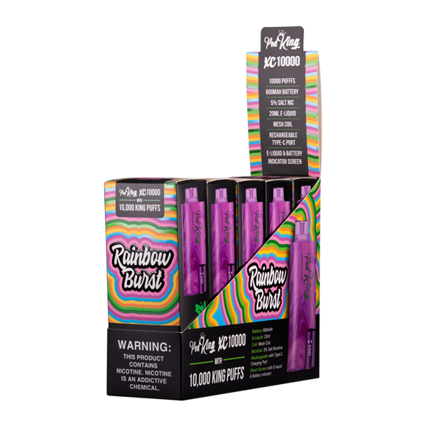 Shop Rainbow Burst Pod King XC10000 in australian