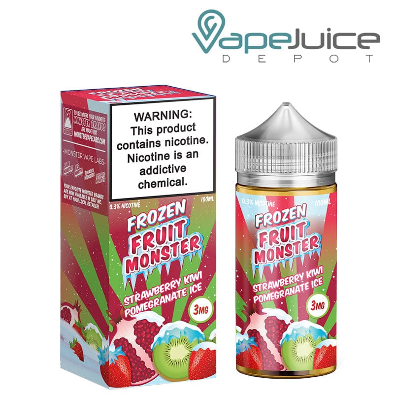 Shop Strawberry Kiwi Pomegranate Ice Frozen Fruit Monster 100ml in australian