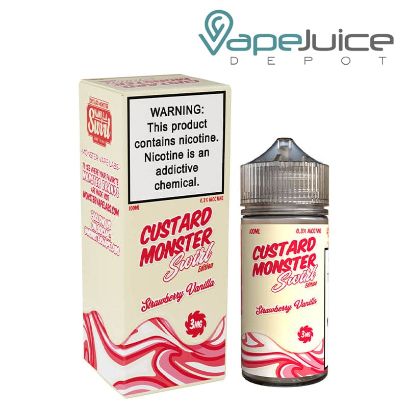 Shop Strawberry Vanilla Custard Monster Swirl 100ml in australian