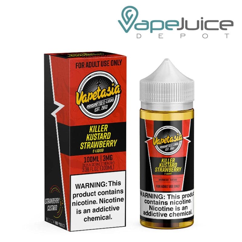 Shop Killer Kustard Strawberry Vapetasia eLiquid 100ml in australian