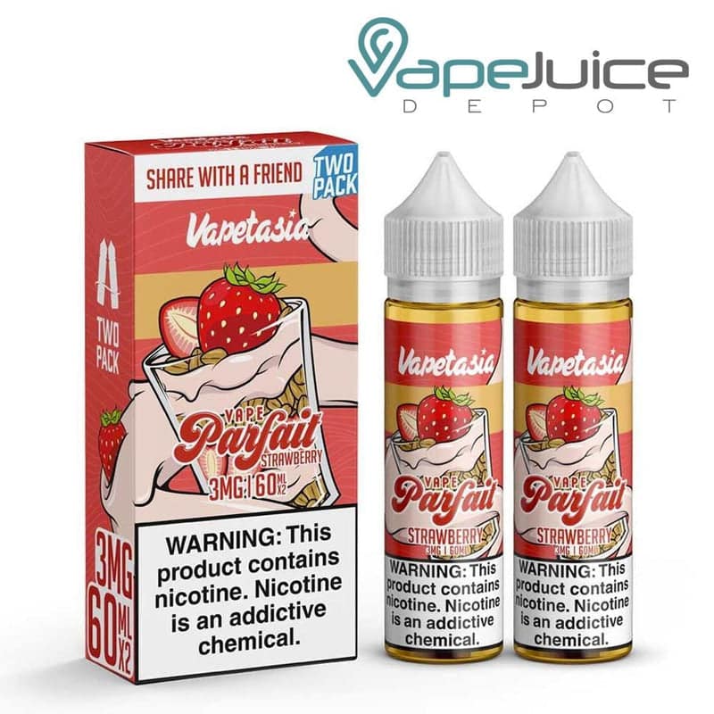 Shop Parfait Strawberry Vapetasia eLiquid 100ml in australian
