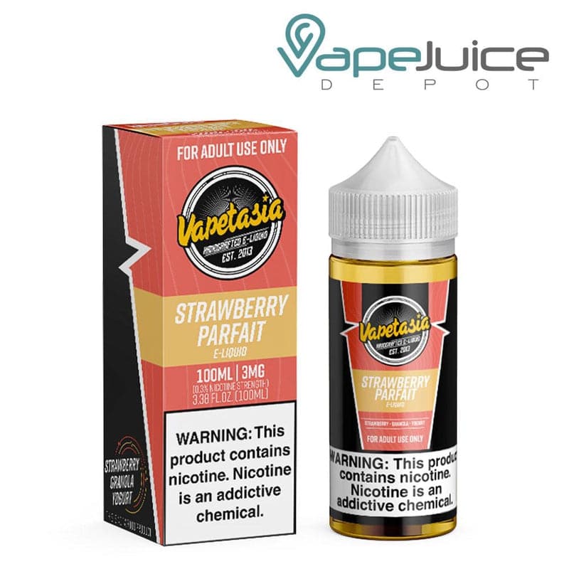Shop Parfait Strawberry Vapetasia eLiquid 100ml in australian