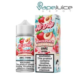 Shop White Peach Strawberry Iced Hi-Drip eLiquid 100ml in australian