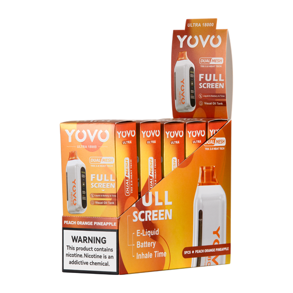 Shop Peach Orange Pineapple YOVO Ultra 18000 in australian