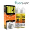 Shop Yellow Peach Twist E-Liquid 120ml in australian
