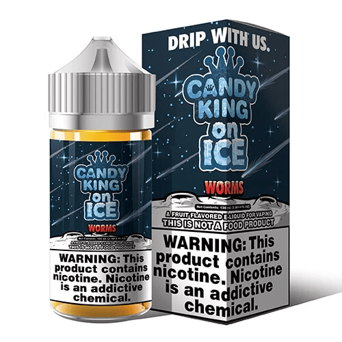 Shop Candy King on Ice Worms 100ml Vape Juice in australian