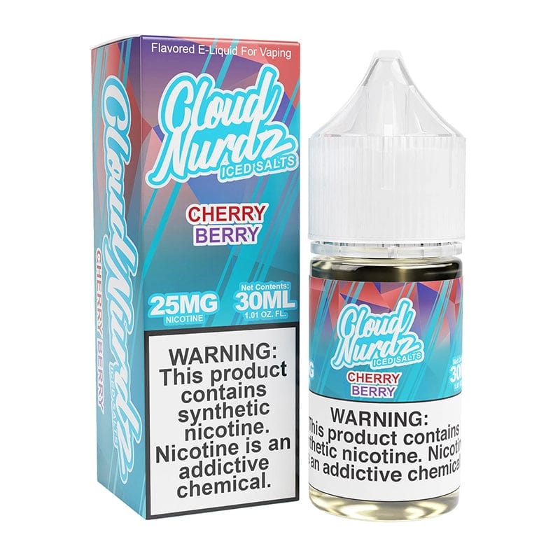 Shop Cloud Nurdz ICED Cherry Berry TFN Salt Vape Juice 30ml in australian
