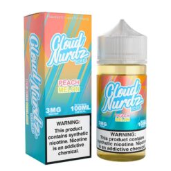 Shop Cloud Nurdz ICED Peach Melon Synthetic Vape Juice 100ml in australian