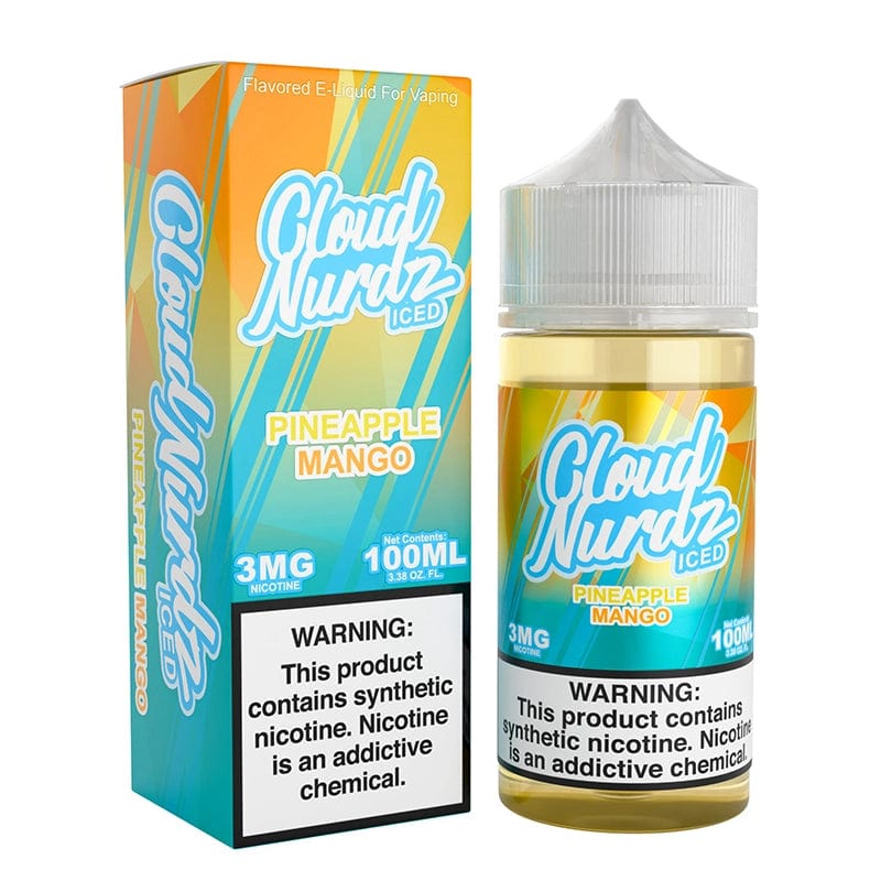 Shop Cloud Nurdz ICED Pineapple Mango Synthetic Vape Juice 100ml in australian