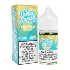 Shop Cloud Nurdz ICED Pineapple Mango TFN Salt Vape Juice 30ml in australian