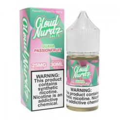 Shop Cloud Nurdz Salts Guava Passion Fruit Nic Salt Vape Juice 30ml in australian