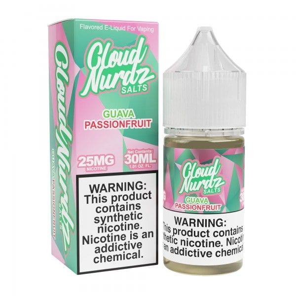Shop Cloud Nurdz Salts Guava Passion Fruit Nic Salt Vape Juice 30ml in australian
