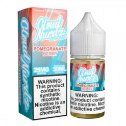 Shop Cloud Nurdz Salts Iced Pomegranate Berry Nic Salt Vape Juice 30ml in australian