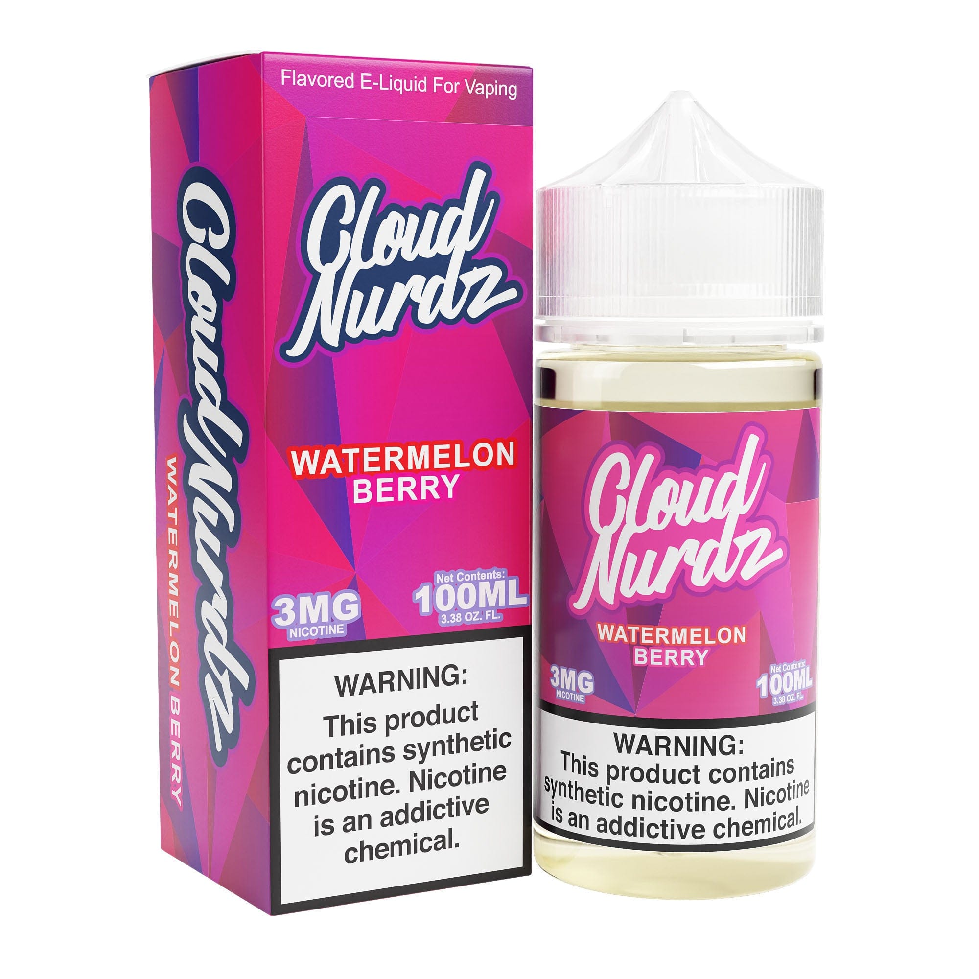 Shop Cloud Nurdz Watermelon Berry 100ml Synthetic Vape Juice in australian