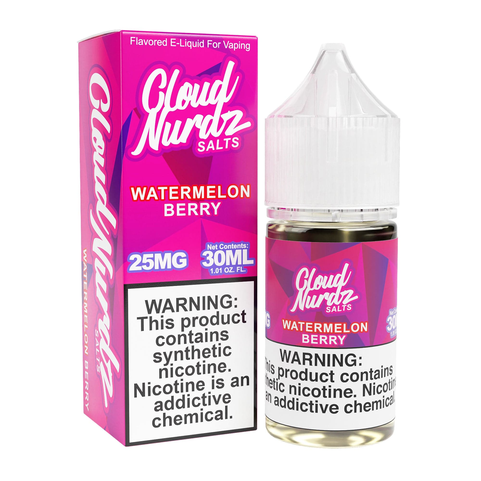 Shop Cloud Nurdz Watermelon Berry 30ml Synthetic Nic Salt Vape Juice in australian