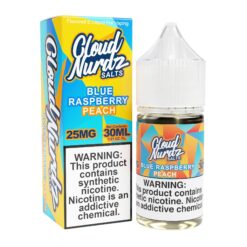 Shop Peach Blue Raspberry 30ml Synthetic Nic Salt Vape Juice - Cloud Nurdz in australian