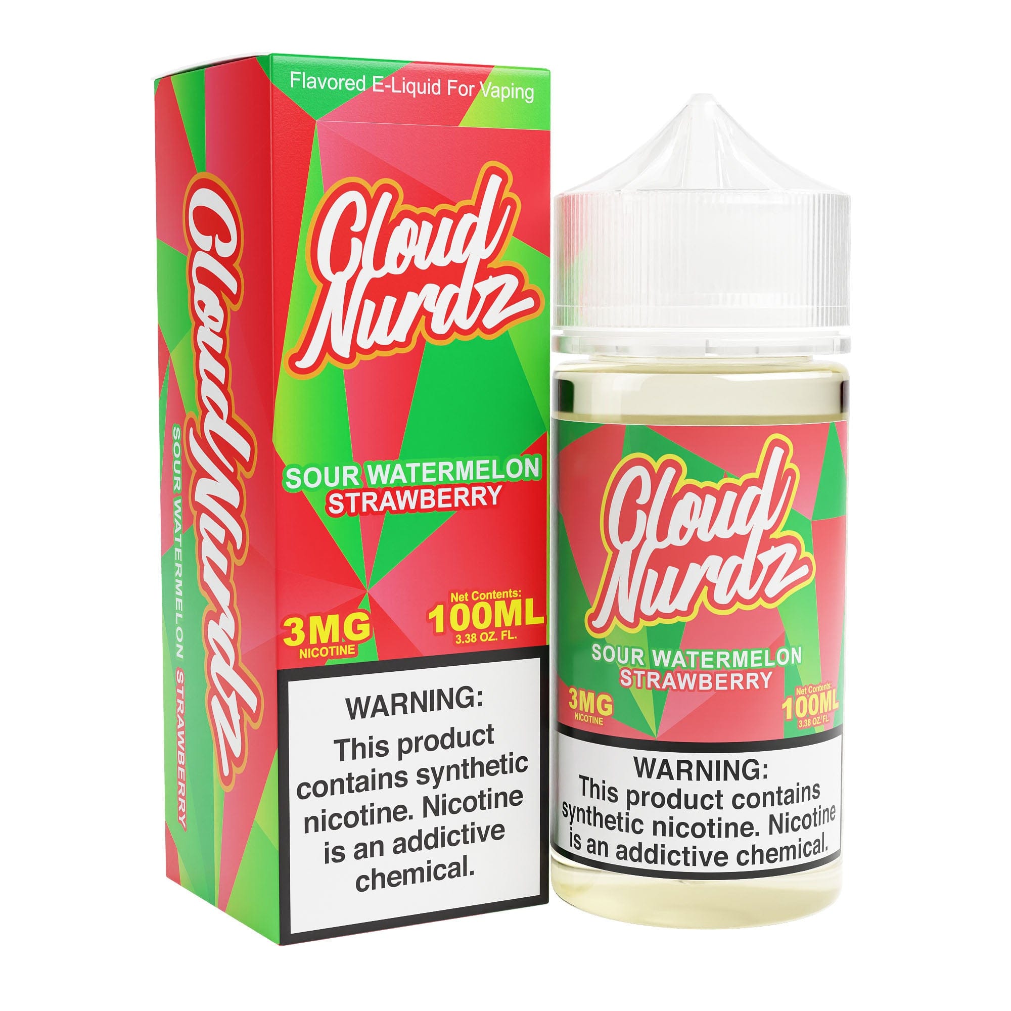 Shop Sour Watermelon Strawberry 100ml TF Vape Juice - Cloud Nurdz in australian