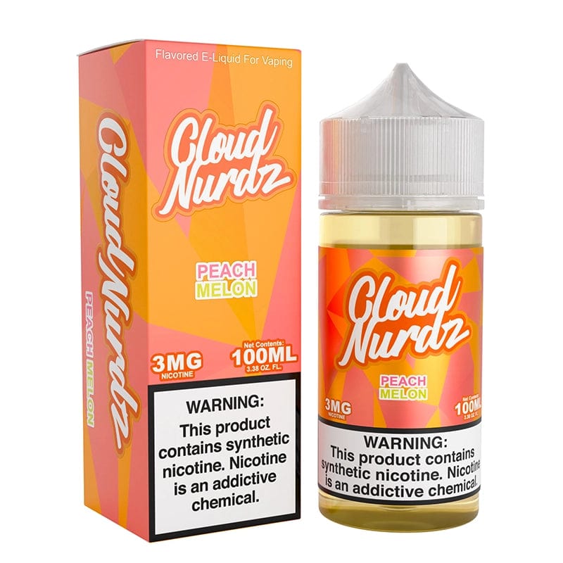 Shop Cloud Nurdz Peach Melon Synthetic Vape Juice 100ml in australian