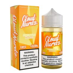 Shop Cloud Nurdz Pineapple Mango Synthetic Vape Juice 100ml in australian