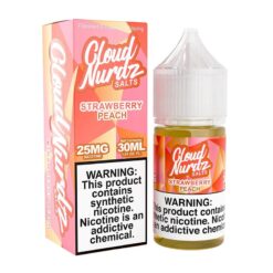 Shop Cloud Nurdz Strawberry Peach TFN Salt Vape Juice 30ml in australian