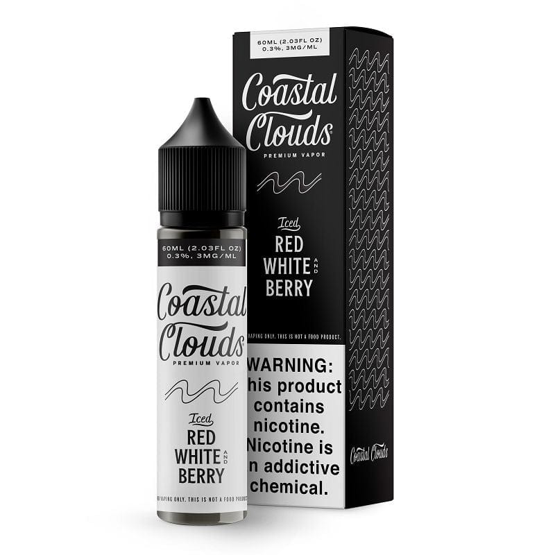 Shop Coastal Clouds Iced Red White Berry Vape Juice 60ml in australian