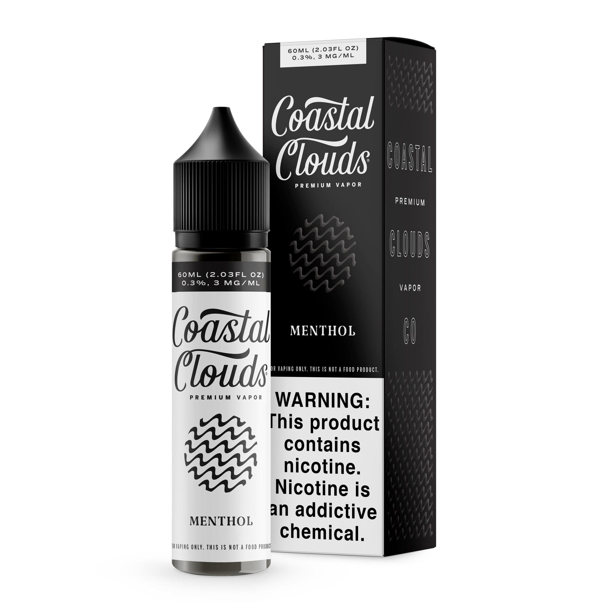 Shop Coastal Clouds Menthol 60ml Vape Juice in australian