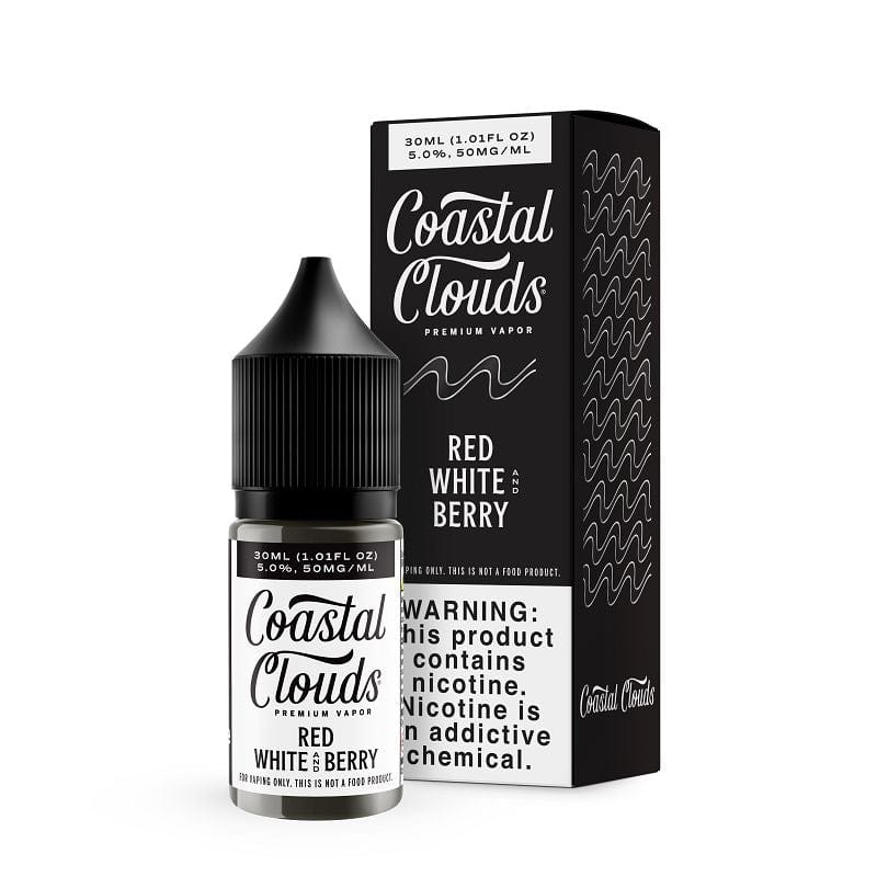 Shop Coastal Clouds Red White Berry Nic Salt Vape Juice 30ml in australian