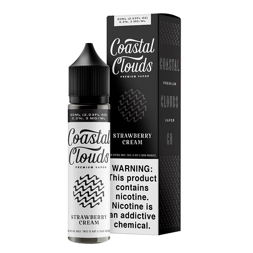 Shop Coastal Clouds Strawberry Cream 60ml Vape Juice in australian