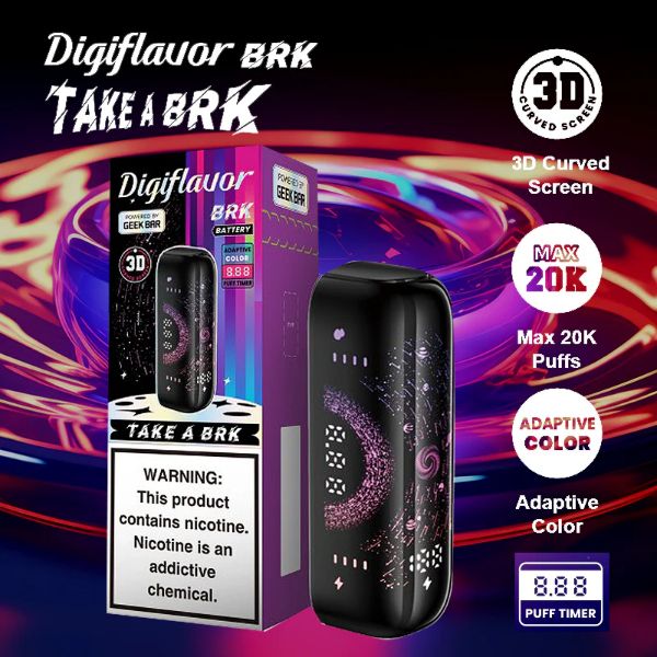 Shop Geek Bar Digiflavor BRK 20k Disposable Battery in australian