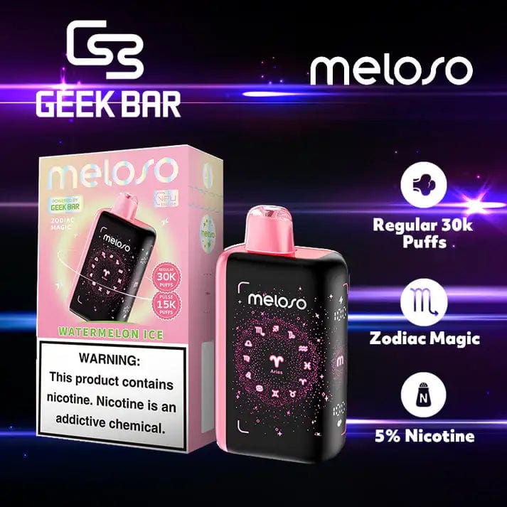 Shop Geek Bar Meloso Bar 30K Disposable Vape (5%, 30000 Puffs) in australian