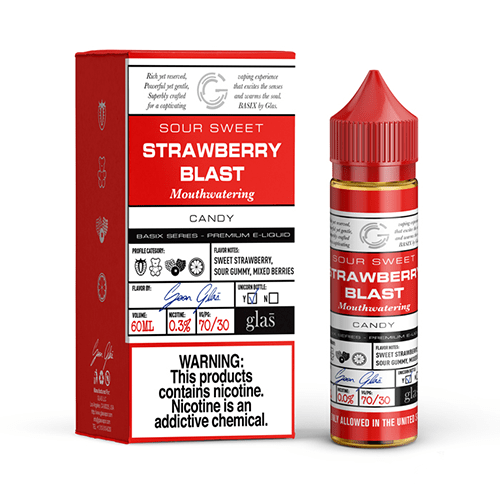 Shop GLAS Basix Series Vape Juice Strawberry Gummy 60ml in australian