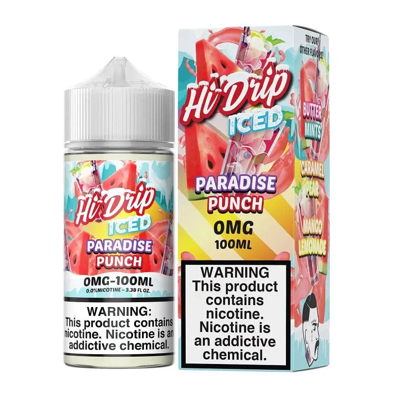 Shop Hi-Drip Paradise Punch ICED Vape Juice 100ml in australian