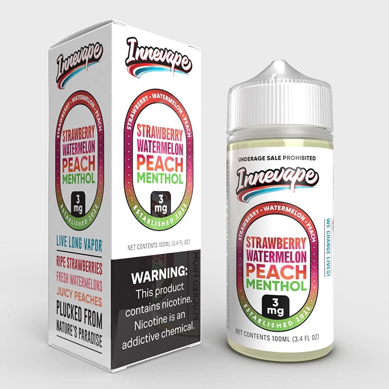 Shop Innevape Strawberry Watermelon Peach Menthol Vape Juice 100ml in australian