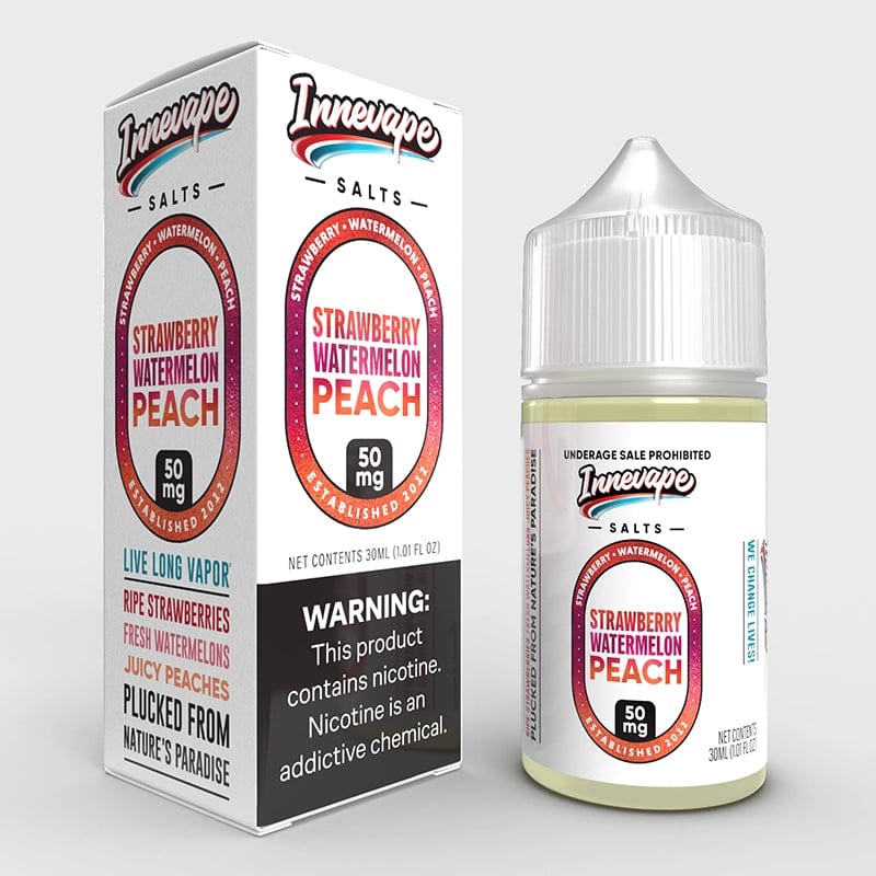 Shop Innevape Strawberry Watermelon Peach Nic Salt Vape Juice 30ml in australian